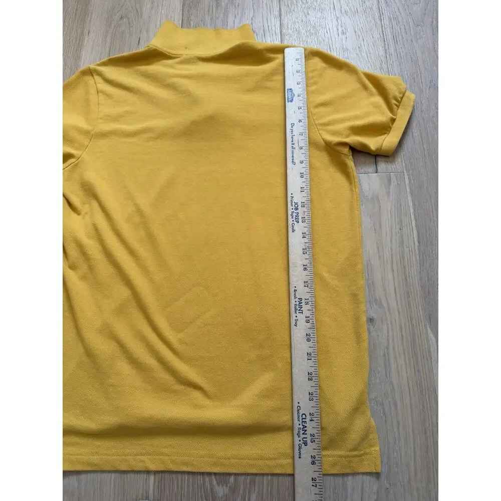 Polo Ralph Lauren Men’s Small Yellow Short Sleeve Cotton Polo Shirt Blue Pony